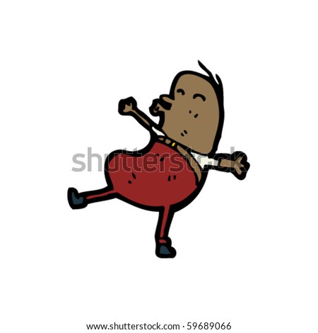 Happy Coffee Bean Man Cartoon Happy Coffee Bean Man Cartoon