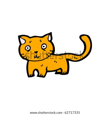 Ginger Cat Cartoon Stock Vector 62717335 - Shutterstock