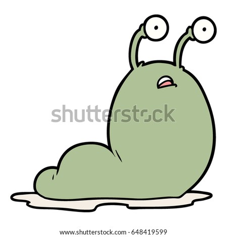 Cartoon Slug Stock Vector 648419599 - Shutterstock