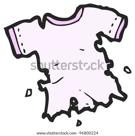 Drawing Ripped Tee Shirt Stock Vector 50523334 - Shutterstock
