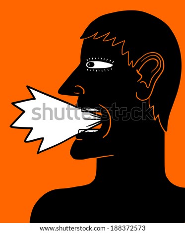 Profile Open Mouth Silhouette Stock Images, Royalty-Free Images ...