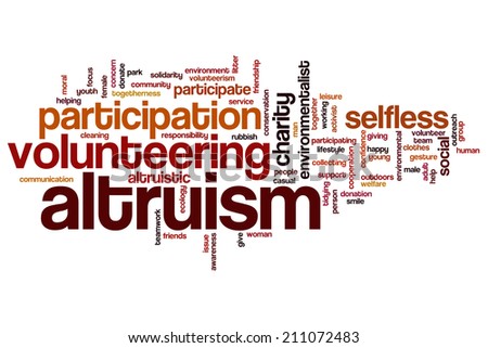 Altruism Concept Word Cloud Background Stock Illustration 211072483 ...