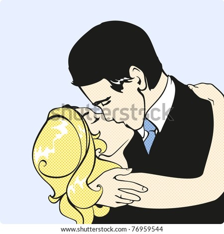 Kiss Cartoon Stock Photos, Royalty-Free Images & Vectors - Shutterstock