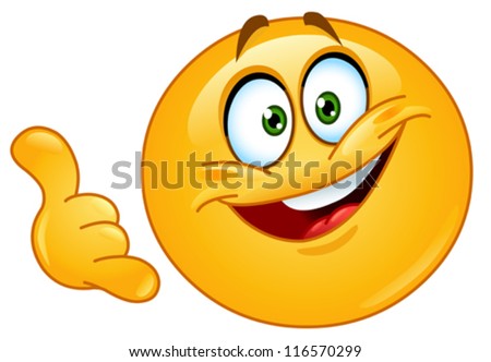 Emoticon Making Call Gesture Stock Vector 116570299 Shutterstock Gambar