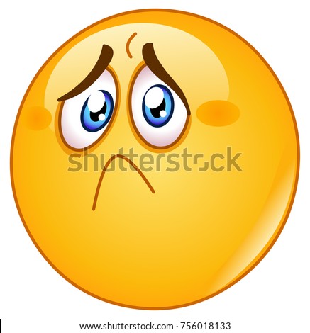 Hurt Sad Emoticon Stock Vector 756018133 - Shutterstock