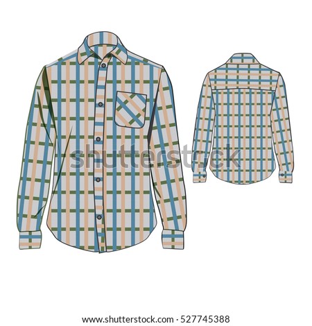 flannel shirt vector