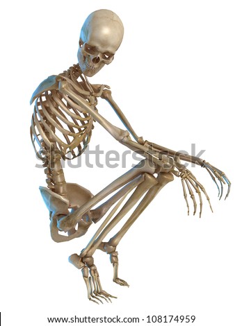 Skeleton Thinking Stock Illustration 108174959 - Shutterstock