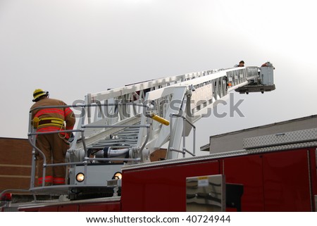 inservice training on new 100 foot stock photo royalty free