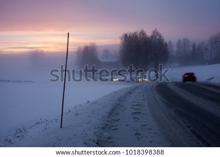 cloudy foggy headlights