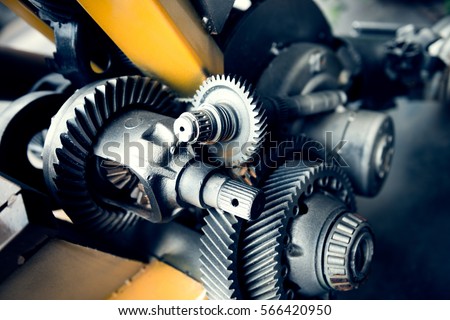 Cogwheels machinery , engineering and industry or concepts such as teamwork and search engine