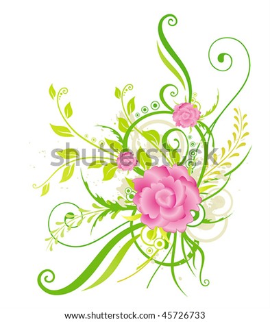 green swirls