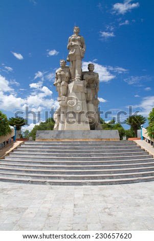 QUANG TRI, VIETNAM - SEPTEMBER 03: Monument in the center Quang Tri, Vietnam on September 03, 2011.