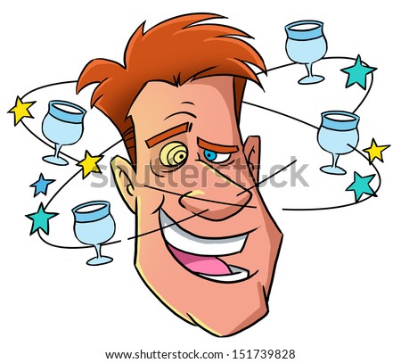 Two Drunk Men Stock Illustration 113051161 - Shutterstock