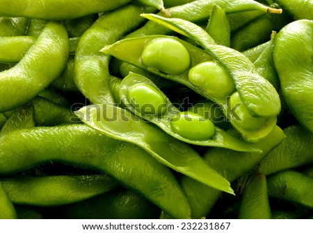 close by japanese green soybeans