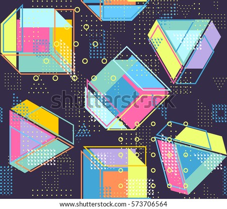 Geometric Abstract Seamless Pattern People Dancing Stock Vector ... Geometric Abstract Seamless Pattern People Dancing Stock Vector ...