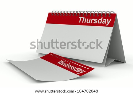 Calendar Thursday Stock Photos, Images, & Pictures | Shutterstock