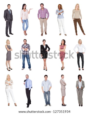 Large Group Diverse People Isolated On Stock Photo 129929354 - Shutterstock