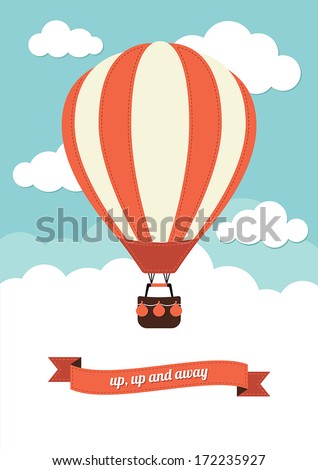 Hot Air Balloon Vector Graphic