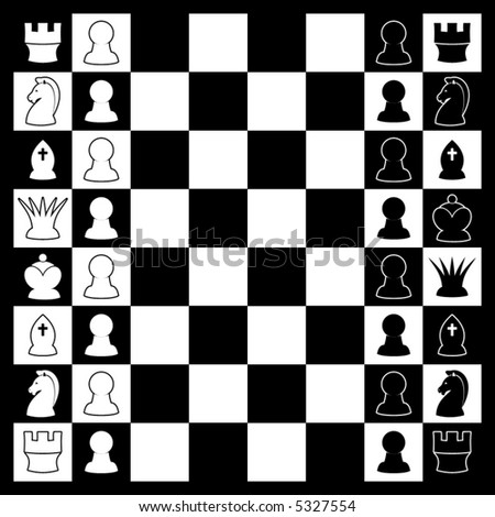 Chess Board Layout Stock Vector 5327554 Chess Board Layout Stock Vector 5327554