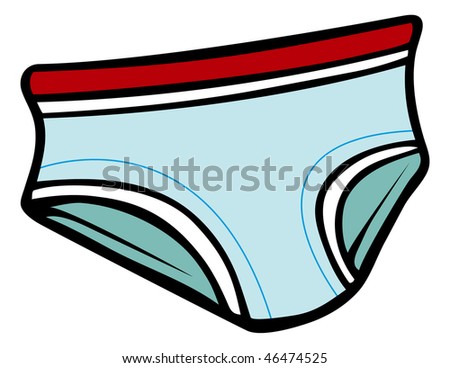 Cartoon Vector Outline Illustration Men Underwear Stock Vector 47154004 ...