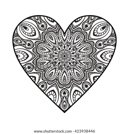 Mandala Heart Clip Art