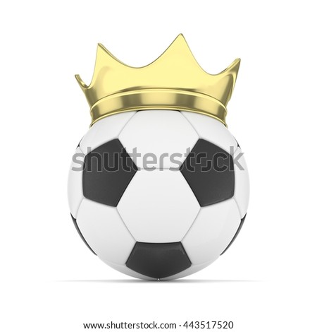 Soccer Football Crown King Stock Vector 274926074 - Shutterstock