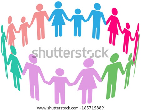 People Group Diverse Families Join Together Stock Photo (Photo - 450x353 - jpeg People Holding Hands In A Circle