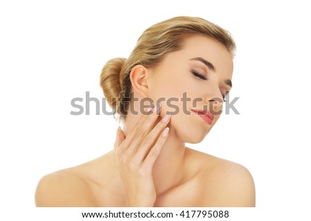 Young beautiful spa woman.