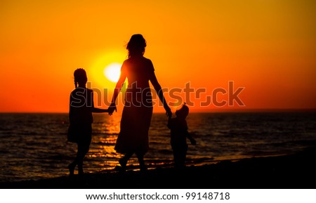 Image result for mother with kids