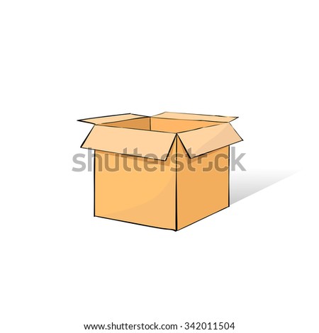 Cartoon Cardboard Box Stock Images, Royalty-Free Images & Vectors ...