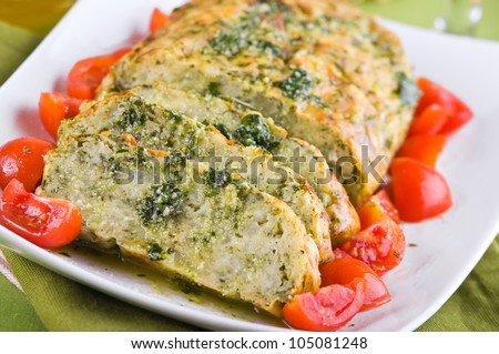 Vegetable meatloaf. - stock photo