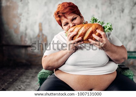 Fat Woman Sits 21