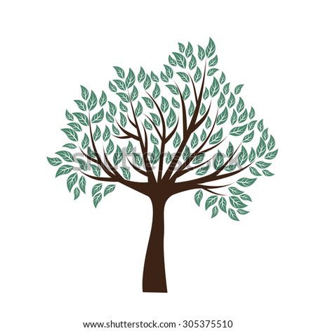 Vector Tree Illustration Stock Vector 549745780 - Shutterstock