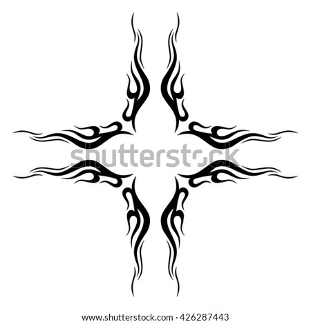 tattoo stencil pattern design ornament abstract stock