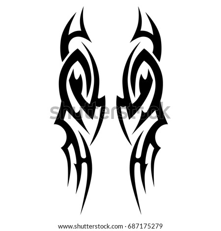 Tattoo Tribal Vector Designs Tribal Tattoos Stock Vector 687175279 ...