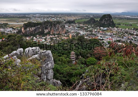 View from the Marble mountains, Da Nang, Vietnam