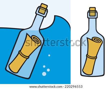 vector bottle message Bottle Message A Stock In Images Images, Free Royalty