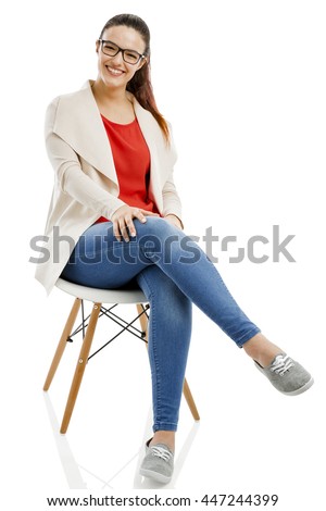 https://thumb1.shutterstock.com/display_pic_with_logo/5487/447244399/stock-photo-beautiful-woman-sitting-on-a-chair-and-smiling-isolated-over-white-background-447244399.jpg