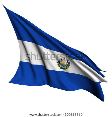 El Salvador flag- collection no_4 - stock photo