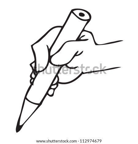 Hand Writing Doodle Stock Vector 112974679 - Shutterstock