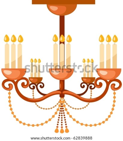 Illustration Of Isolated Pink Crystal Chandelier On White Background Illustration Of Isolated Pink Crystal Chandelier On White Background
