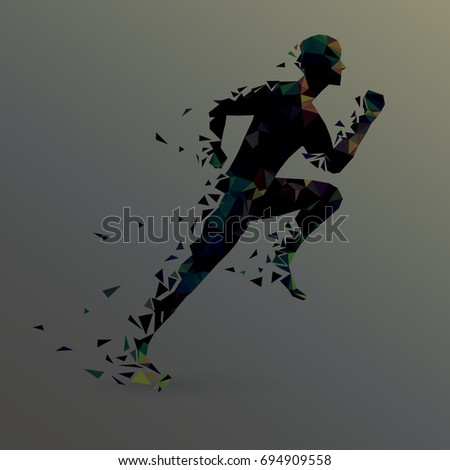 Man Vs Woman Runners Vector Illustration Stock Vector 639227380 ...