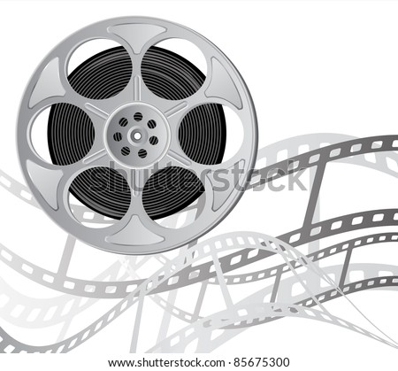 Front View Film Reel Film Strip Stock Illustration 99335819 - Shutterstock