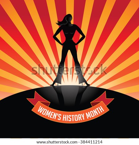 Women's history month design. EPS 10 vector.