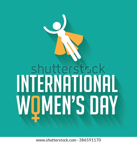 Happy International Women's Day celebration design.