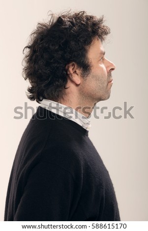 Curly Hair Man Stock Images, Royalty-Free Images & Vectors 