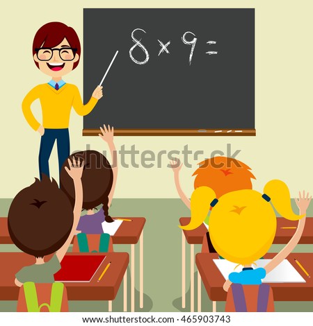 Kids Raising Hands Stock Images, Royalty-Free Images & Vectors ...