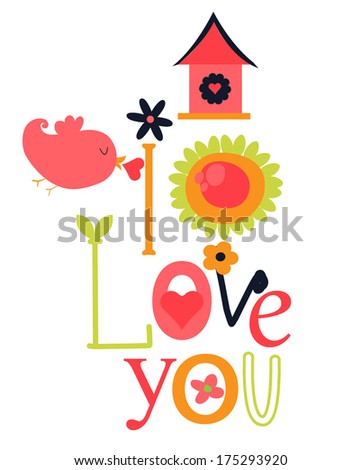 Love You Much Stock Vector 75438232 - Shutterstock