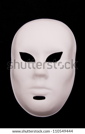 Plain White Mask Drama Stock Photo 52712383 - Shutterstock