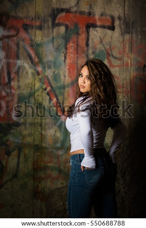 Serious Hipster Smoking Pipe Against Texture Stock Photo 